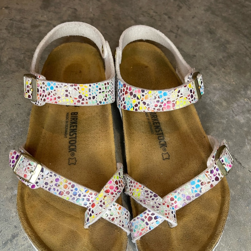 Girls size 3 Multicolor Birks